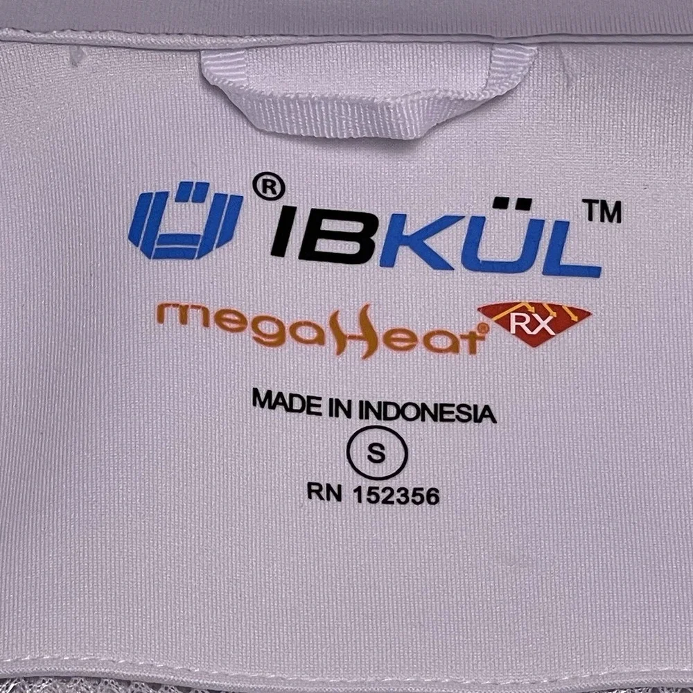 IBKUL Women's Small White Full Zip Jacket‎ Icefil Cooling UPF 50+ Mock Neck
